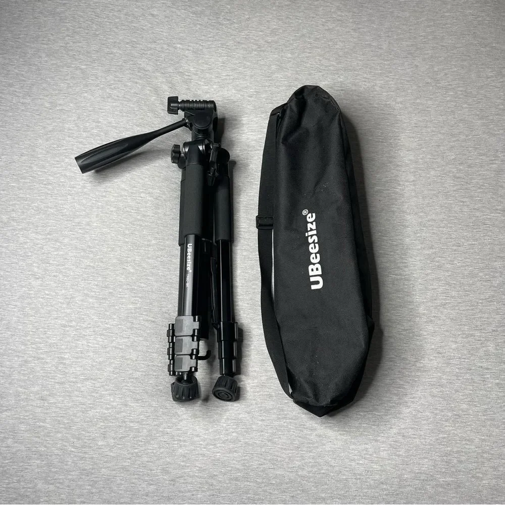 UBeesize 60” Travel Adjustable Camera Tripod & Travel Storage Carry Bag Set